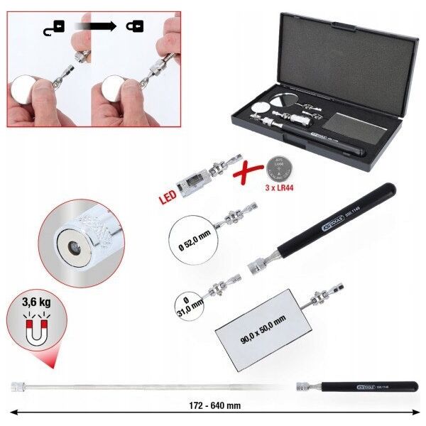 Sourcing 5-piece mirror set KS TOOLS