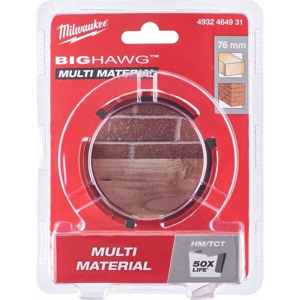 Milwaukee MILWAUKEE BIG HAWG HOLE SAW 76mm MULTI MATERIAL