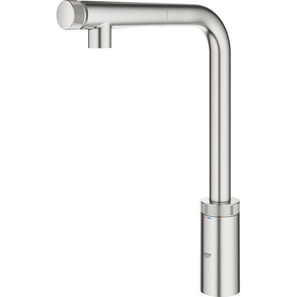 Bateria kuchenna Grohe Kitchen faucet with pull-out shower Grohe Minta Smartcontrol, 31613DC0, stainless steel. steel