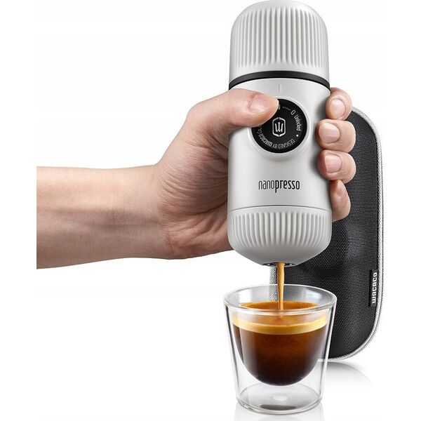 Kawiarka Wacaco Manual ground coffee machine with case WACACO NANOPRESSO CHILL WHITE