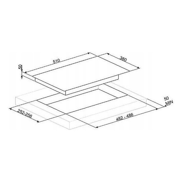 Płyta grzewcza Smeg Smeg gas hob PV632CNR