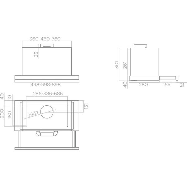Okap Elica Hood ELICA ELITE 26 PB IX/A/60