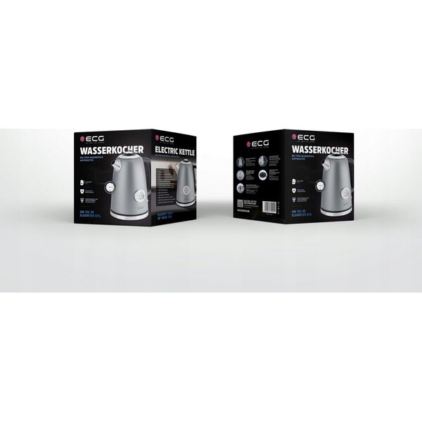Czajnik ECG Kettle ECG RK 1700 Magnifica Anthracite