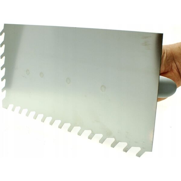 Kubala Stainless steel blade with an inclined notch 130X270 mm.