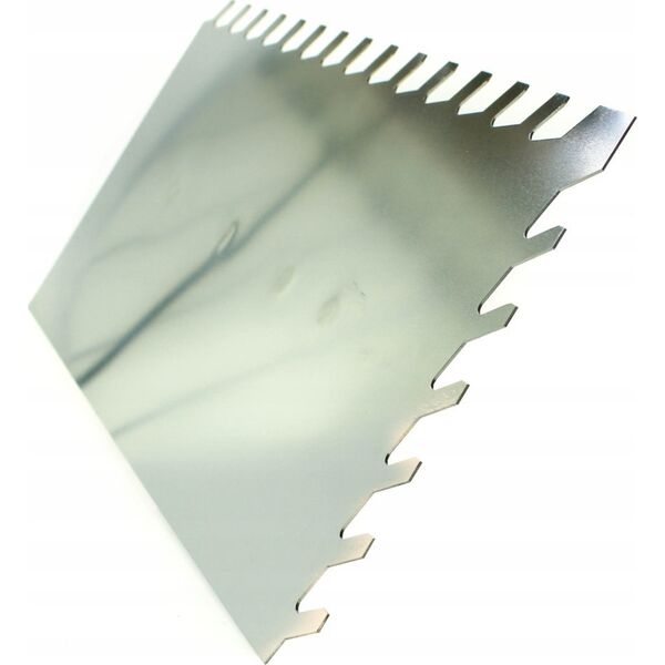 Kubala Stainless steel blade with an inclined notch 130X270 mm.