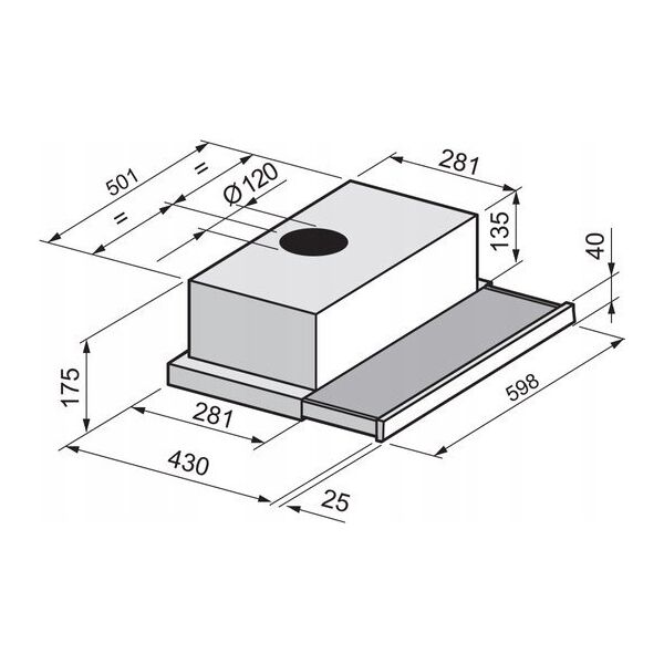 Okap Freggia Built-in hood FREGGIA CHS46X