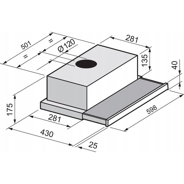 Okap Freggia Built-in hood FREGGIA CHS46W