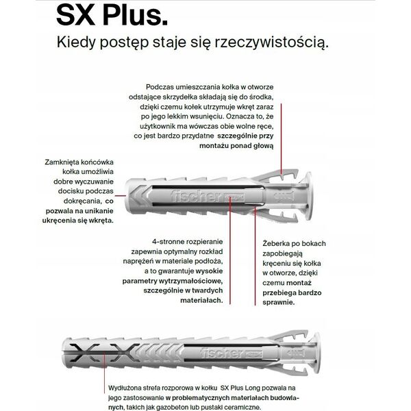 Sourcing FISCHER T-SHIRT SX PLUS 14x70 /20 pcs. LIGHTWEIGHT UNIVERSAL FIXINGS