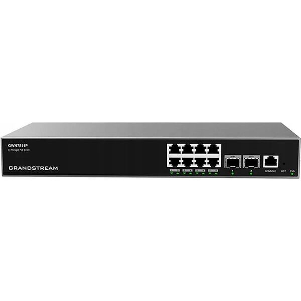 Switch GrandStream 8P Grandstream GWN7811P 8x Port PoE Layer 3 Managed Netzwerk Switch