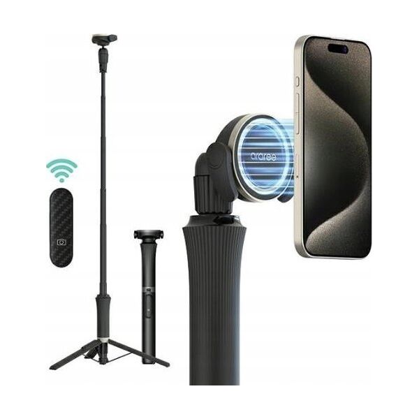 Selfie stick Sourcing Araree Selfie Stick Bluetooth Magfie Pod Pro black/black MagSafe Tripod AR60-01909A