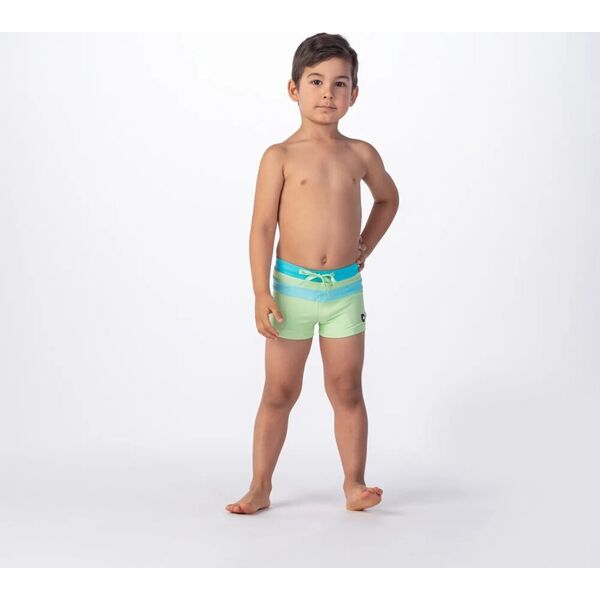 AquaWave Dziecięce bokserki kąpielowe Aquawave Tahu Kids paradise green/blue radiance rozmiar 134