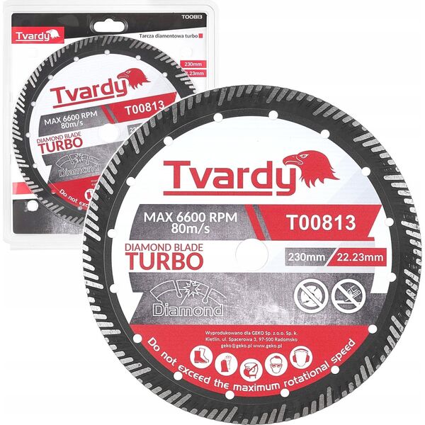 Tvardy Tarcza diamentowa Turbo 230x15x22.23mm (25)