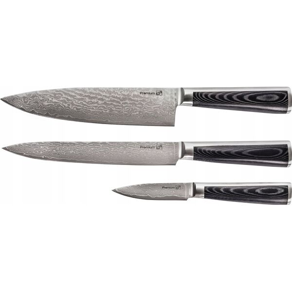 G21 Knife set G21 Damascus Premium 6002298 3 pcs. + sharpener