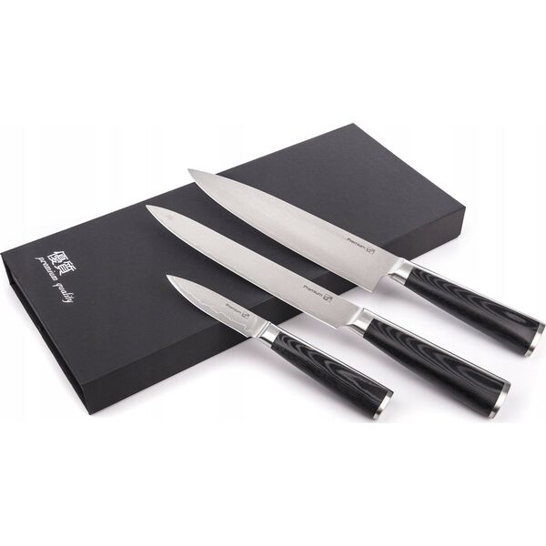 G21 Knife set G21 Damascus Premium 6002298 3 pcs. + sharpener