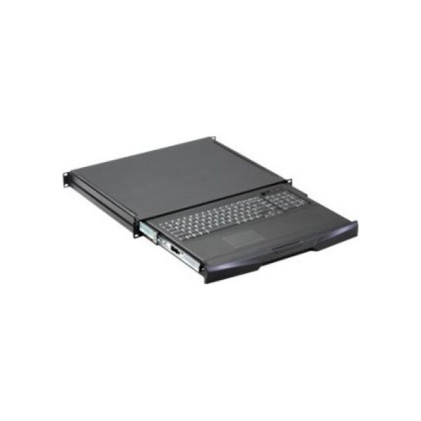 SCHROFF Szuflada SCHROFF 19 z klawiaturą 1 HU, Touchpad, RAL 9005, klawiatura niemiecka