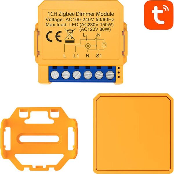 Avatto Inteligentny przełącznik dopuszkowy ZigBee Avatto ZDMS16-2 TUYA
