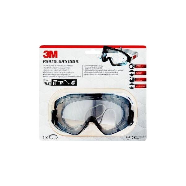 3M 3M 2890S SPLASH PROTECTION GOGGLES