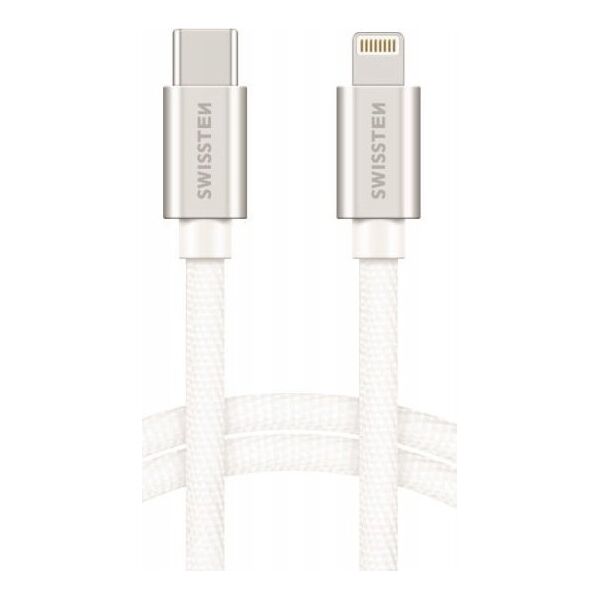 Kabel USB Sourcing USB-C - Lightning 1.2 m Srebrny (SW-QU-LIGHUSBC-1.2M-S)