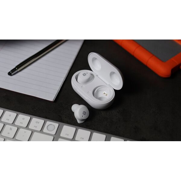 Słuchawki Sourcing Swissten Stone Buds Bluetooth 5.0 Stereo Headphones with Microphone White