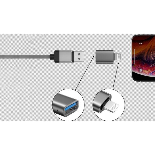 Adapter USB Sourcing Swissten OTG Adapter Lightning to USB Connection