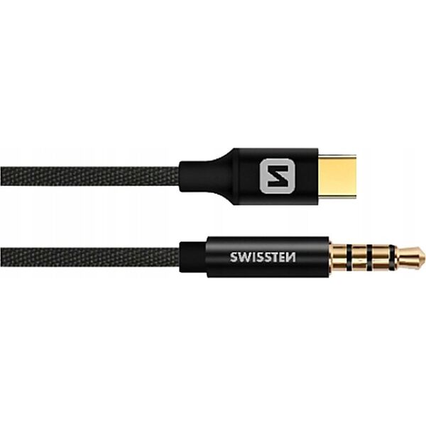 Kabel USB Sourcing USB-C - mini Jack 3.5 mm 1.5 m Czarny (73501303)