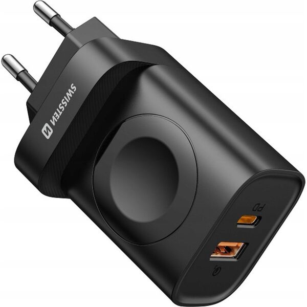 Zasilacz do laptopa Sourcing Swissten Travel Network Charger USB-A / USB-C / iWatch