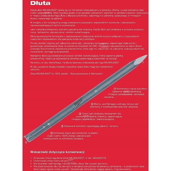 Milwaukee Kaltas pl. 80x400mm K-HEX 28mm Milwaukee