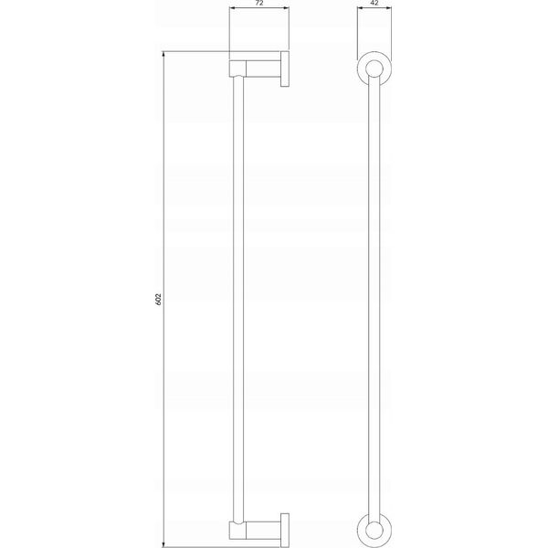 Sourcing Towel holder Omnires Modern Project MP60216GR, graphite