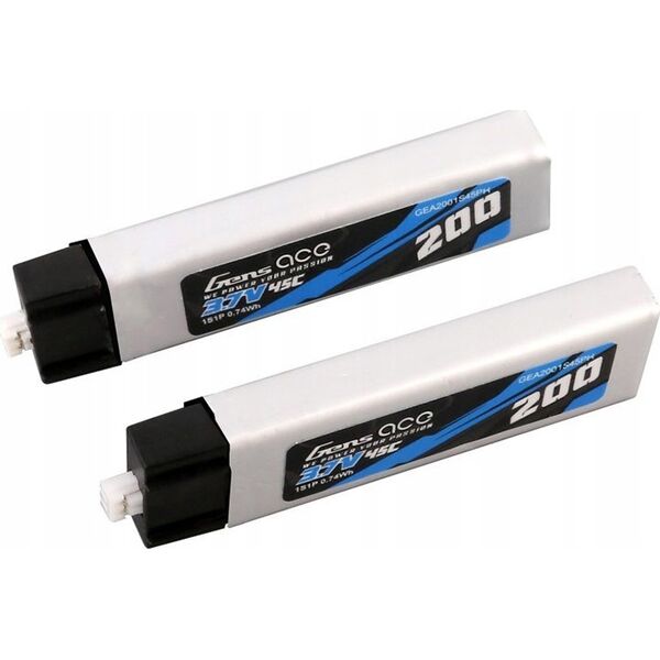 Gens Ace Akumulator Gens ace 200mAh 3.7V 45C 1S1P Lipo  (2 szt.)