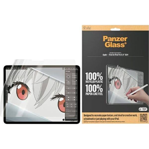 PanzerGlass PanzerGlass GraphicPaper iPad Air 13" 2024 | iPad Pro 13" 2024 Anti Glare, Case Friendly, Ultra-wide Fit 2836