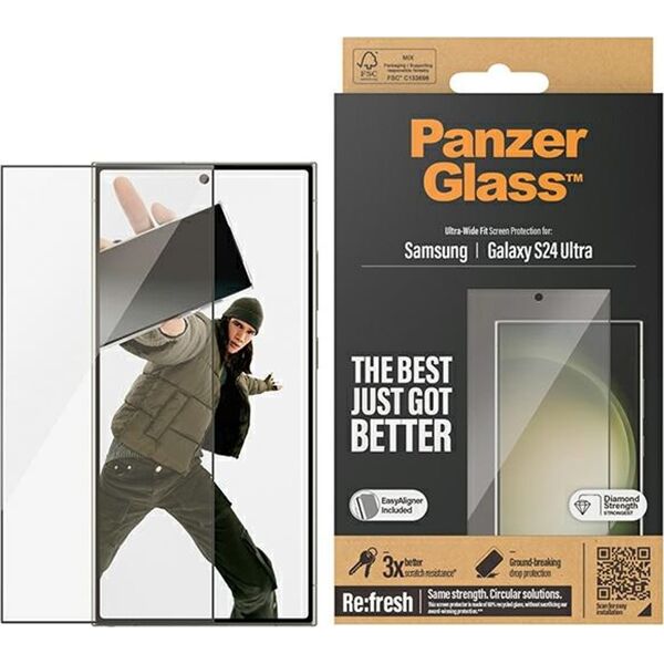 PanzerGlass PanzerGlass Ultra-Wide Fit Sam S24 Ultra S928 Screen Protection 7352 z aplikatorem