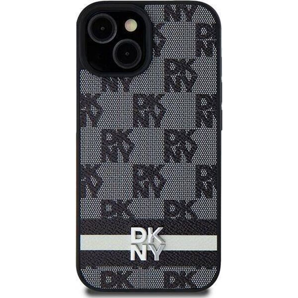 DKNY DKNY DKHCS24LPCPTSSK S24 Ultra S928 czarny/black hardcase Leather Checkered Mono Pattern & Printed Stripes