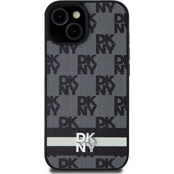 DKNY DKNY DKHCS24LPCPTSSK S24 Ultra S928 czarny/black hardcase Leather Checkered Mono Pattern & Printed Stripes