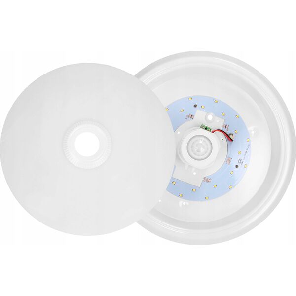 Lampa sufitowa Energizer ORNO ZONDA LED 16W WHITE PC LAMP WHITE PIR MOTION SENSOR