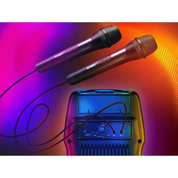 Głośnik Sven Speaker SVEN PS-730 black (100W TWS Bluetooth FM USB microSD LED-display 4400mA*h) SV-021689