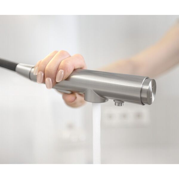 Bateria kuchenna KFA DUERO PURE BASIC PULL-OUT BATERIA KUCHENNA Z FUNKCJĄ FILTRACJI WODY I WYCIĄGANĄ WYLEWKĄ + FILTR HYDRO, INOX
