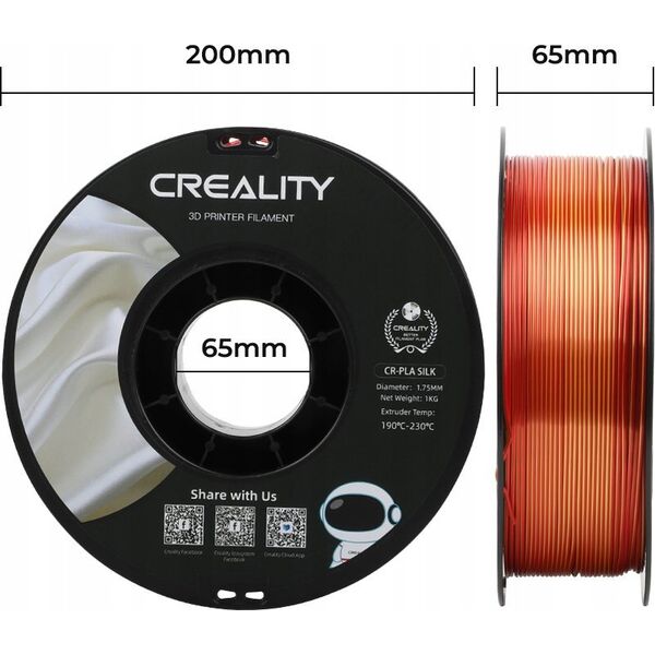 Creality Filament CR-Silk PLA Creality (Złoto-czerwony)