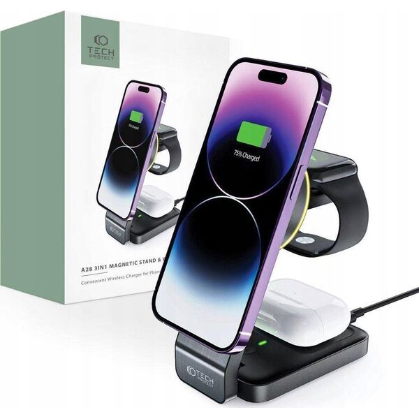 Ładowarka Sourcing Swissten 3in1 MagStick 22.5W Wireless charging Dock