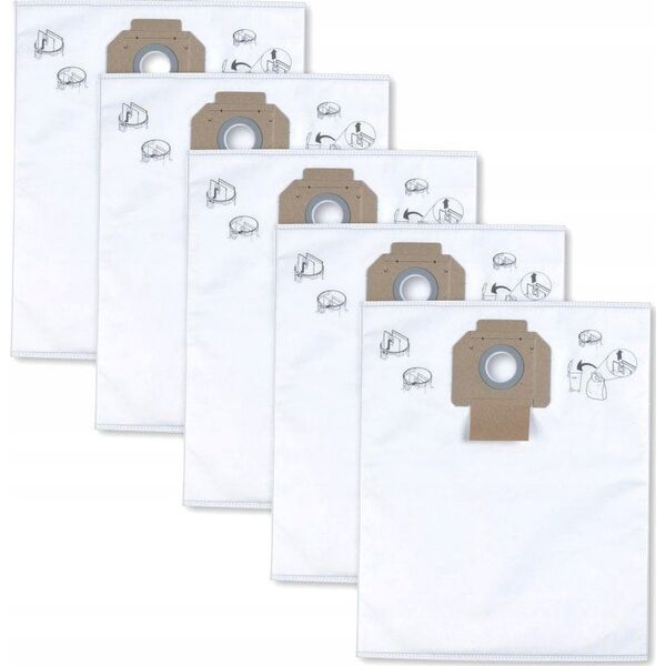 Worek do odkurzacza Milwaukee MILWAUKEE FLEECE BAGS 5 PCS 30L (AP300/AS300)