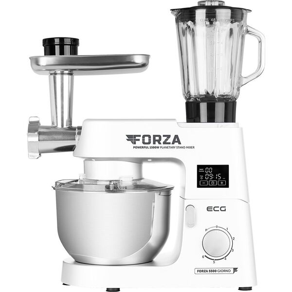 Robot kuchenny ECG Food processor ECG FORZA 5500 Giorno Bianco