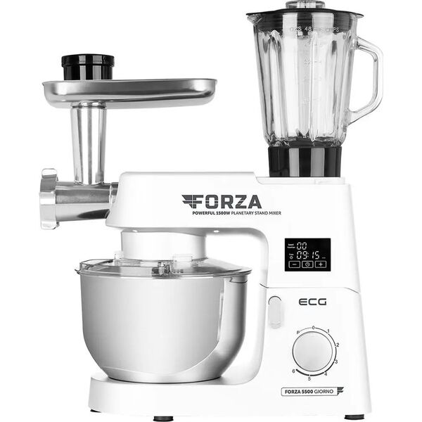 Robot kuchenny ECG Food processor ECG FORZA 5500 Giorno Bianco