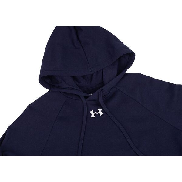 Under Armour Bluza z kapturem kangurka męska Under Armour Rival Fleece Hoodie granatowa 1379757 410 L