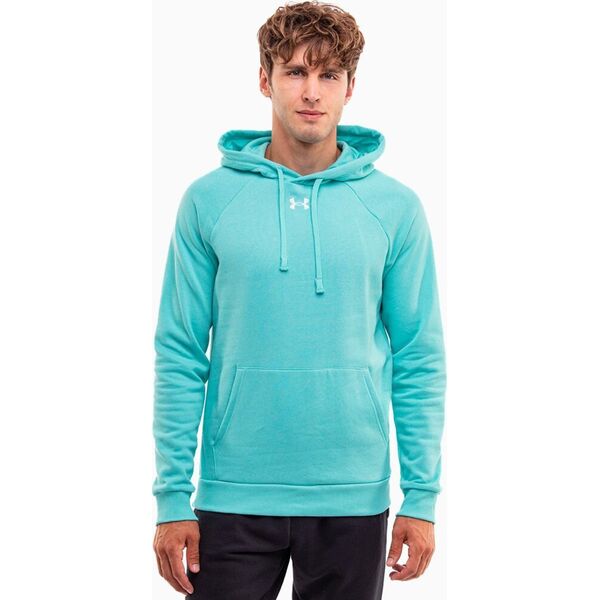 Under Armour Bluza męska Under Armour Rival Fleece Hoodie miętowa 1379757 482 M