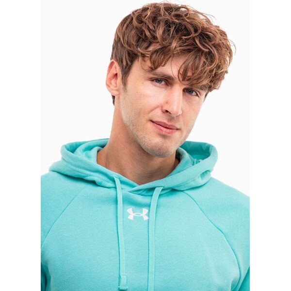 Under Armour Bluza męska Under Armour Rival Fleece Hoodie miętowa 1379757 482 M