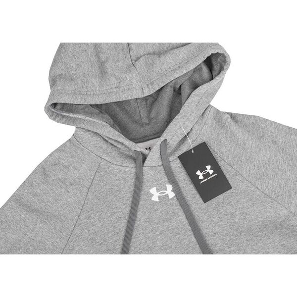 Under Armour Bluza z kapturem męska Under Armour Rival Fleece Hoodie szara 1379757 025 M