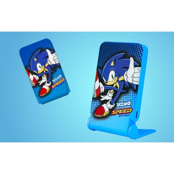 Powerbank OTL Powerbank magnetyczny OTL 5000 mAh, USB-C 15W, Sonic The Hedgehog ze stojakiem (niebieski)