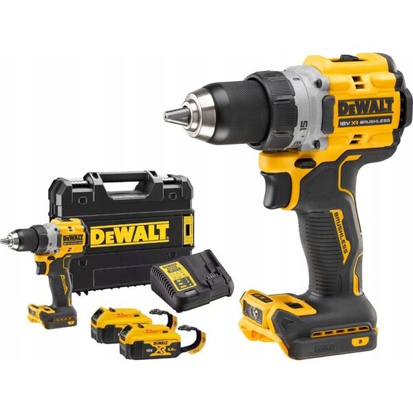 Wiertarko-wkrętarka Dewalt DEWALT. SCREWDRIVER 18V   DCD800P2T 90Nm 2x5.0Ah BL TSTAK LANYARD READY