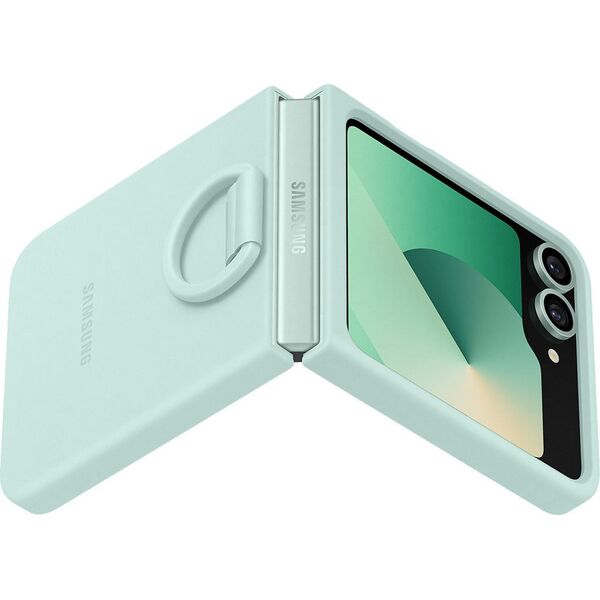 Samsung Samsung EF-PF741TMEGWW Z Flip6 F741 case mint Silicone Case with Ring