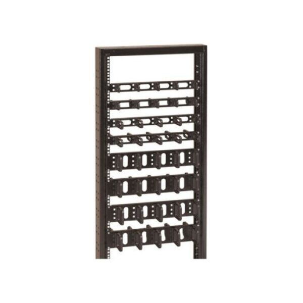 CONTEG CONTEG 19 Prowadnica kablowa 1 HE z 5 uchwytami kablowymi 40x50mm