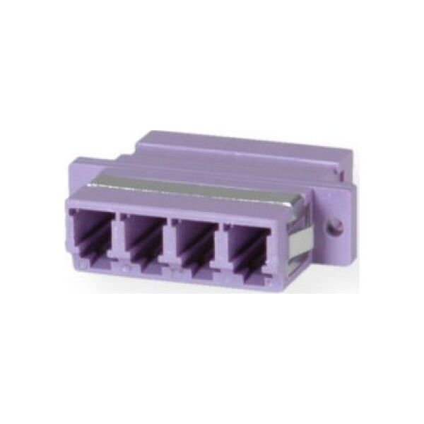 Adapter AV Value VALUE Łącznik światłowodowy LC 4-gang, OM4, PB